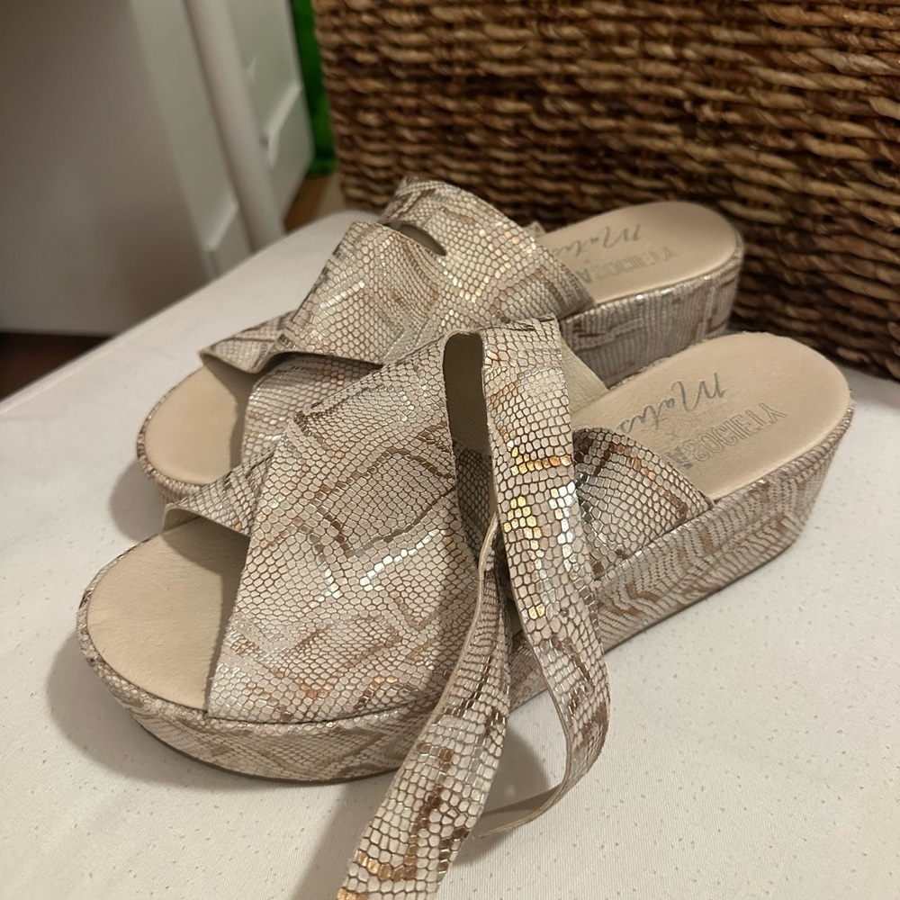 Matisse Crocodile Platform Heels